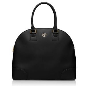 Tory Burch Robinson Dome Satchel in Black